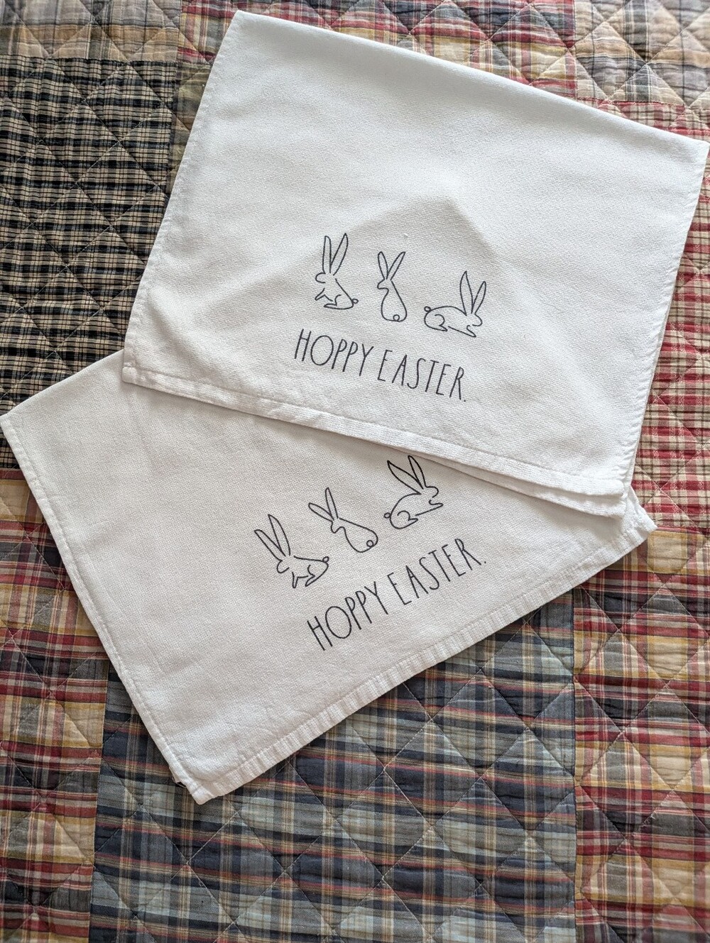 Rae Dunn Hoppy Easter Tea Towels